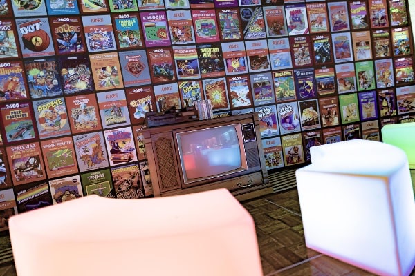 Retro game wall